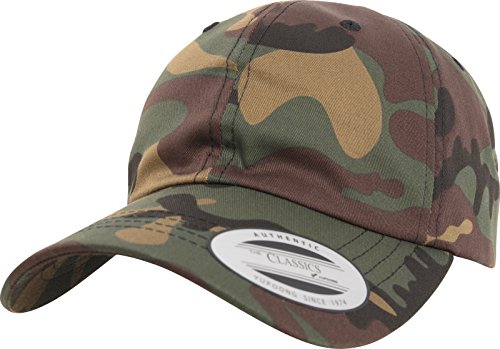 Flexfit Uni 6245CM-Low Profile Cotton Twill Cap, Green camo, one Size von Flexfit