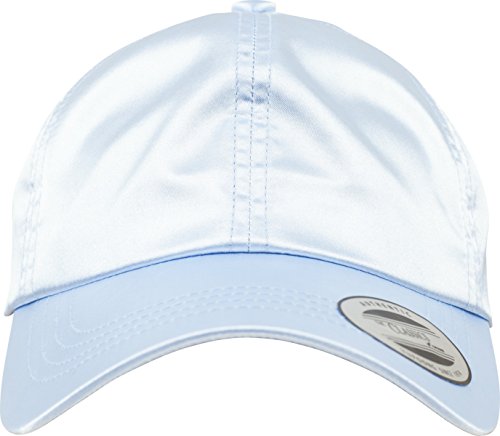 Flexfit Low Profile Satin Cap Unisex Kappe für Damen und Herren aus glänzendem Satin Stoff von Flexfit