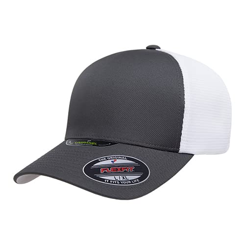 Flexfit Melange Unipanel Trucker Cap, Anthrazit/Wei , L/XL von Flexfit