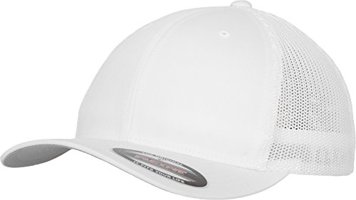 Brandit Unisex Flexfit Mesh Trucker Mütze, White, L/XL von Flexfit