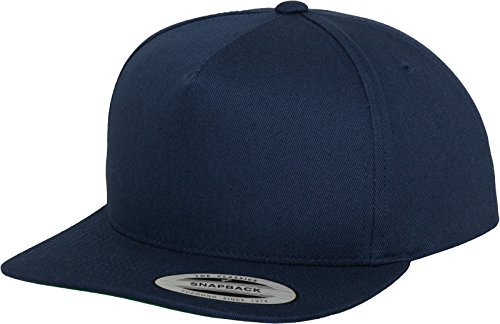 Flexfit Mütze Classic 5 Panel Snapback, navy, one size, 6007-00155-0050 von Flexfit