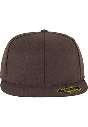 Flexfit Mütze Premium 210 Fitted, brown, S/M, 6210-00075-0066 von Flexfit