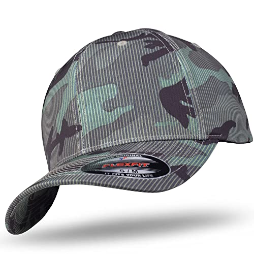 Flexfit Original Basecap Baseball Cap Camo Stripe Darkcamo -L/XL von Flexfit