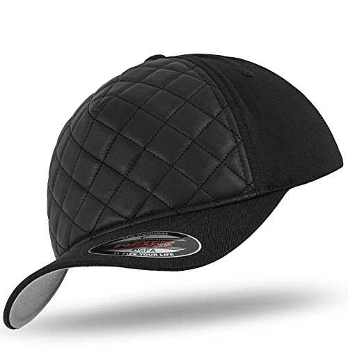 Flexfit Original Basecap Baseball Cap Diamond Quilted Black -S/M von Flexfit