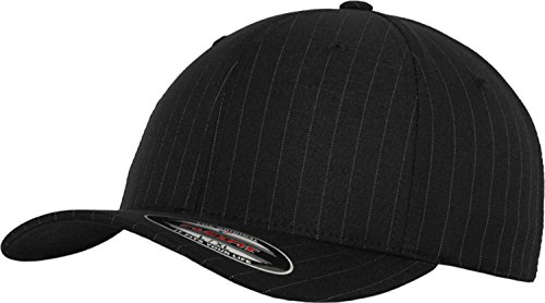 Flexfit Pinstripe Baseball Cap (L/XL, schwarz-Gold) von Flexfit