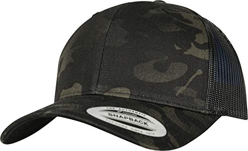 Flexfit Retro Trucker Multicam Kappe, Black, One Size von Flexfit