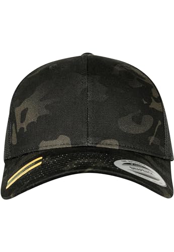 Flexfit Retro Trucker Multicam Kappe, Black, One Size von Flexfit
