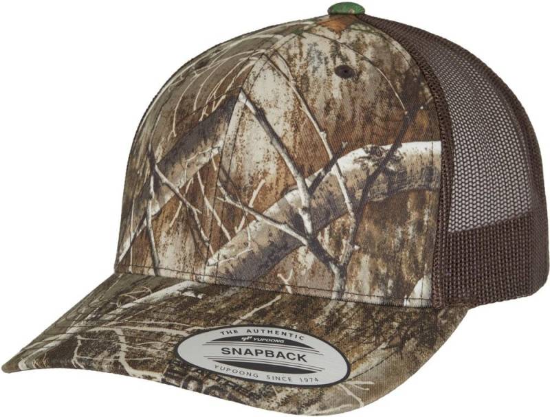 Flexfit Snapback Cap YP Classcis RealTree Camo Retro Trucker Cap von Flexfit