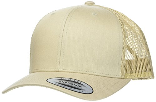 Flexfit Unisex Retro trucker Baseballkappe, khaki, Einheitsgröße EU von Flexfit