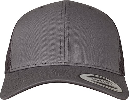 Flexfit Unisex 6606-Retro Trucker Kappe, Grau, One Size von Flexfit