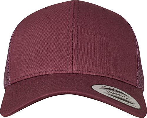 Flexfit Unisex Retro trucker Baseballkappe, maroon, Einheitsgröße EU von Flexfit