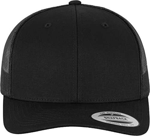 Flexfit Unisex Retro Trucker Baseballkappe, Schwarz, Einheitsgröße EU von Flexfit