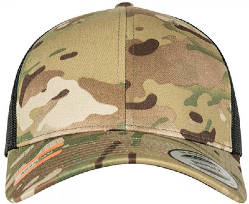 Flexfit Trucker Cap Retro Trucker Multicam®, Snackback-Verschluss von Flexfit