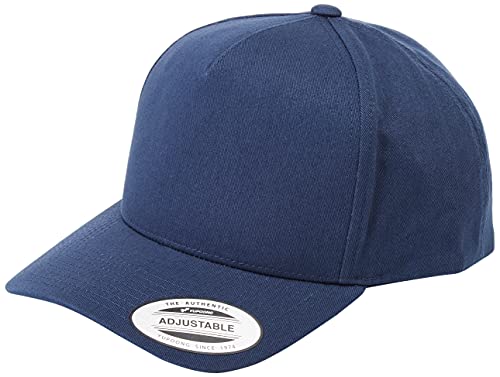 Flexfit Uni 7707-5-Panel Curved Classic Snapback Kappe, Navy, one Size Flexfit Uni 7707-5-Panel Curved Classic Snapback Kappe, Navy, one Size von Flexfit