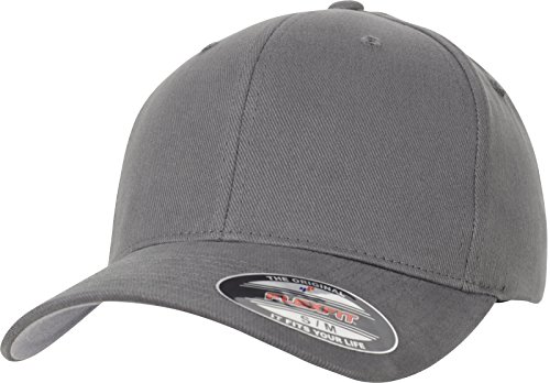 Flexfit Uni 6377-Flexfit Brushed Twill Cap, Grey, L/XL von Flexfit