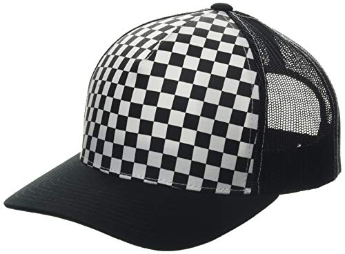 Flexfit Uni 6506CB-Checkerboard Retro Trucker Kappe, Black/White, one Size von Flexfit