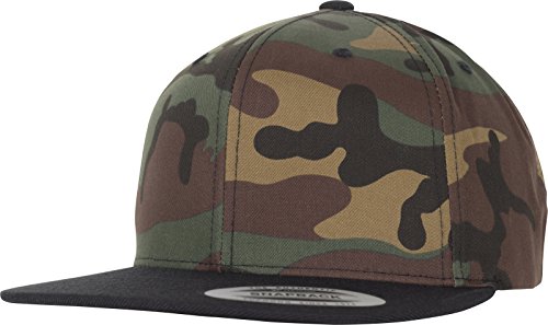 Flexfit Uni 6089TC-Classic Snapback 2-Tone Cap, Green camo/Black, one Size von Flexfit