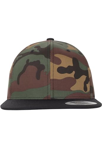 Flexfit Uni 6089TC-Classic Snapback 2-Tone Cap, Green camo/Black, one Size von Flexfit