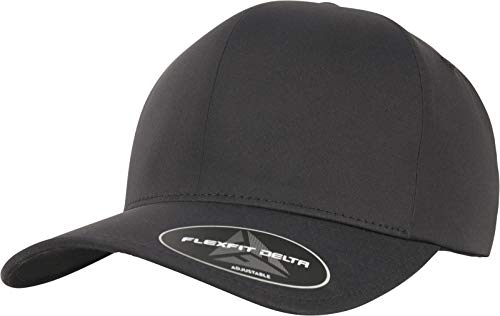 Flexfit Uni 180A-Flexfit Delta Adjustable Cap, Black, one Size von Flexfit