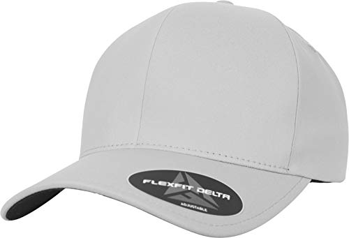 Flexfit Uni Delta Adjustable Cap, Silver, one Size von Flexfit