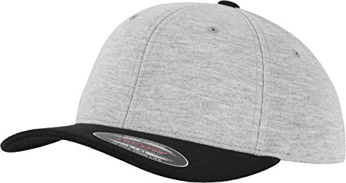 Flexfit Uni Double Jersey 2-Tone Cap, Gry/Blk, L/XL von Flexfit