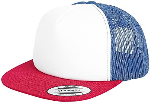 Flexfit Uni 6005FW-Foam Trucker with White Front Cap, red/wht/royal, one Size von Flexfit