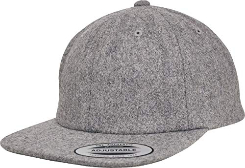 Flexfit Uni Melton Cap Kappe, Grey, One Size von Flexfit