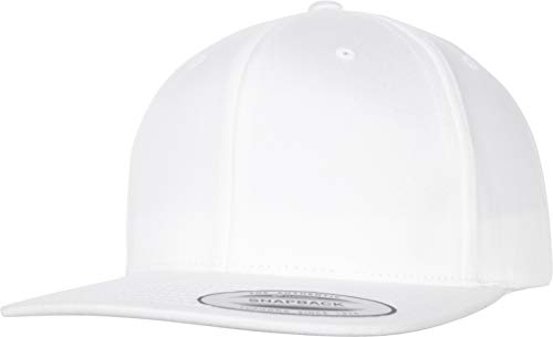 Flexfit Uni Organic Cotton Snapback Cap, White, one Size von Flexfit