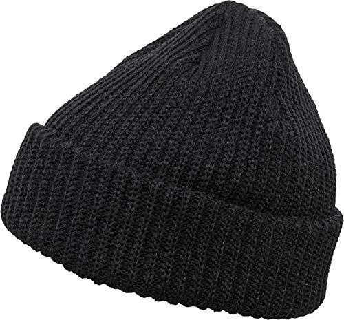 Flexfit Uni 1502RB-Rib Beanie Strickmütze, Black, one Size von Flexfit