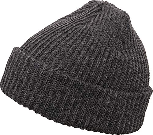 Flexfit Uni Rib Beanie Strickmütze, Charcoal, One Size von Flexfit