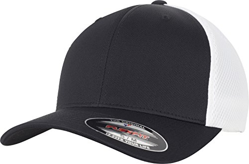 Flexfit Uni 6533T-Flexfit Ultrafibre & Airmesh 2-Tone Cap, Black/White, L/XL von Flexfit