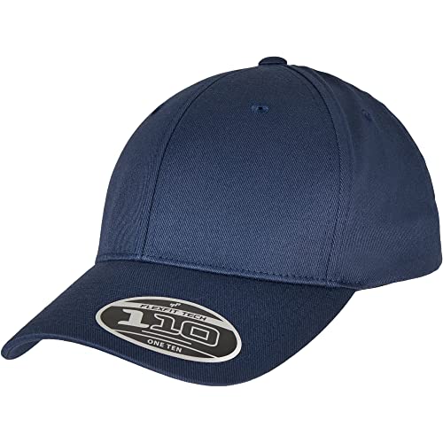 Flexfit Unisex 110 Curved Visor Snapback Baseballkappe, Navy, one Size von Flexfit