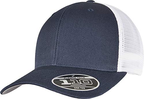 Flexfit Unisex 110MT-110 Mesh 2-Tone Cap Baseballkappe, Navy/White, one Size von Flexfit