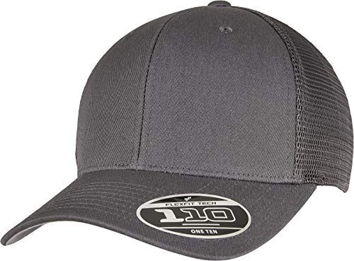 Flexfit Unisex 110M-110 Mesh Cap Baseballkappe, Charcoal, one Size von Flexfit