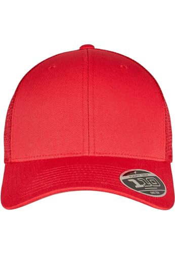 Flexfit Unisex 110M-110 Mesh Cap Baseballkappe, red, one Size von Flexfit