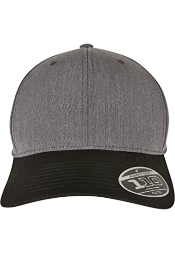 Flexfit Unisex 110 Melange Mix Cap Baseballkappe, Darkgrey/Black, One Size von Flexfit