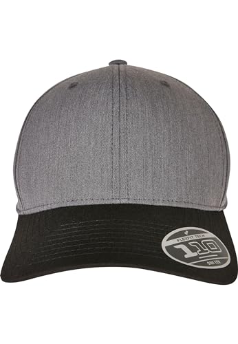 Flexfit Unisex 110 Melange Mix Cap Baseballkappe, Darkgrey/Black, One Size von Flexfit