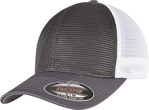 Flexfit Unisex 360T-FLEXFIT 360 OMNIMESH Cap 2-Tone Baseballkappe, Charcoal/White, L/XL von Flexfit