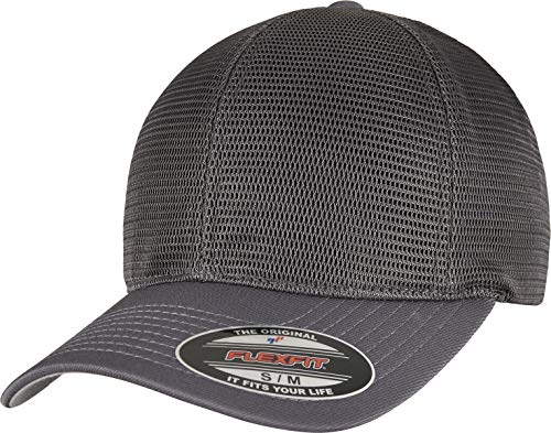 Flexfit Unisex 360 OMNIMESH Cap Baseballkappe, Charcoal, S/M von Flexfit