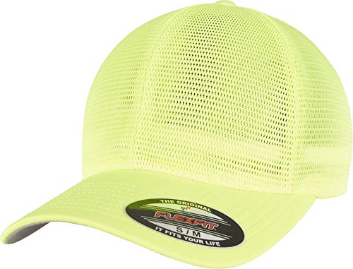 Flexfit Unisex 360-FLEXFIT 360 OMNIMESH Cap Baseballkappe, Neonyellow, L/XL von Flexfit