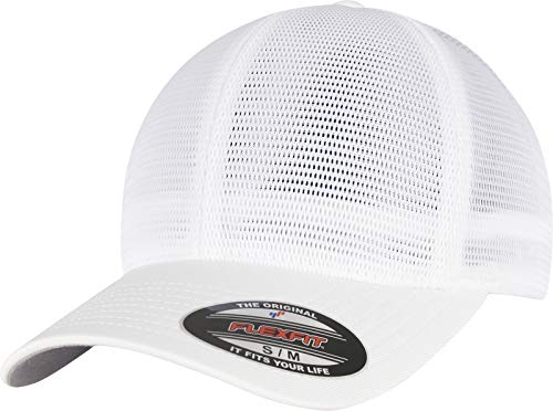 Flexfit Unisex 360-FLEXFIT 360 OMNIMESH Cap Baseballkappe, White, L/XL von Flexfit