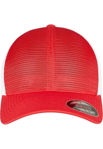 Flexfit Unisex 360T-FLEXFIT 360 OMNIMESH Cap 2-Tone Baseballkappe, red/White, S/M von Flexfit