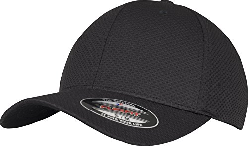 Flexfit Unisex 6584-Flexfit 3D Hexagon Jersey Cap Kape, Schwarz, L/XL von Flexfit