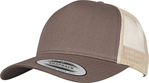 Flexfit Unisex 5-panel Retro Trucker 2-tone Cap Kape, brn/khaki, Einheitsgröße EU von Flexfit