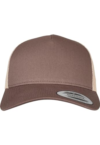 Flexfit Unisex 5-panel Retro Trucker 2-tone Cap Kape, brn/khaki, Einheitsgröße EU von Flexfit
