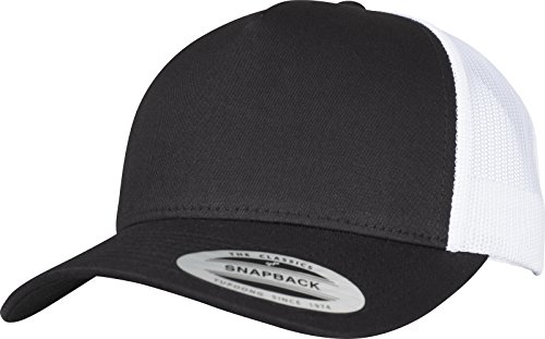 Flexfit Unisex 6506T-5-Panel Retro Trucker 2-Tone Cap Kape, blk/wht, one Size von Flexfit