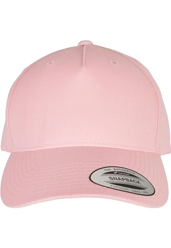 Flexfit Unisex 5789M-YP Classics 5-Panel Premium Curved Visor Snapback Cap Baseballkappe, Prism pink, one Size von Flexfit