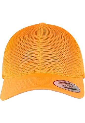 Flexfit Unisex 6360-360° Omnimesh Cap Baseballkappe, Neonorange, one Size von Flexfit