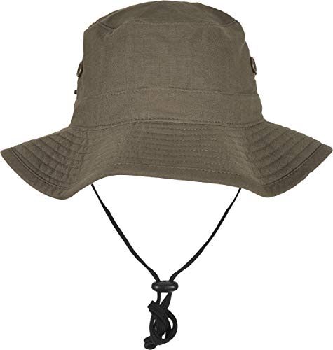 Flexfit Unisex-Adult 5004AH-Angler Hat Bucket Hat, Dark Olive, one Size von Flexfit