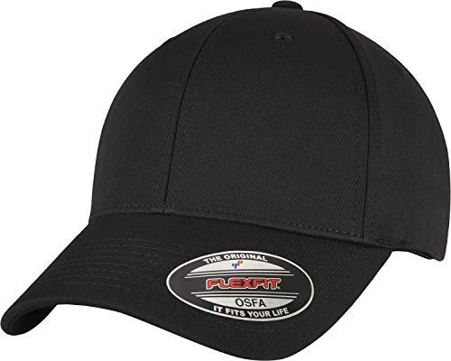 Flexfit Unisex-Adult 6277AS-Alpha Shape Baseball Cap, Black, S/M von Flexfit